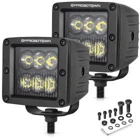Offroadtown B0fh22t775 3 Inch 120w Cree Led Pods Driving Ditch Off Road Lights Reverse