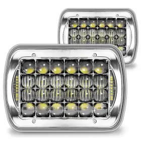 Online Led Store B0crsy3s29 True Mods 7x6 5x7 H6054 Chrome Headlights H4 2b1 Sealed
