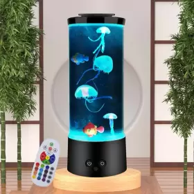 Ordersoon 610521359107 Order Soon Jellyfish Lamp With 16 Colors Changing For Relax Mood Light Gift W