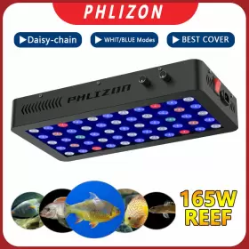 Phlizon Factory 445051834854 165w Led Aquarium Lights Fish Coral Tank Reef Light Dimmable Full Spectrum Lamp