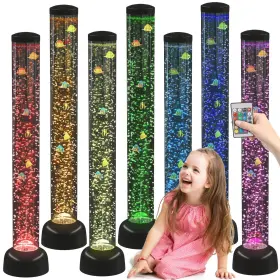 Playlearn 609207259619 3.3ft Bubble Tube With Remote Control - 8 Fake Fish Color Chang Inch