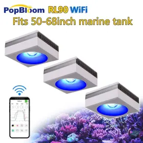 Popbloom 791306526065 Rl90 Wifi Led Marine Aquarium Reef Saltwater Light 60