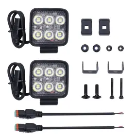 Primelux B0dp4ppd2j Premiumlux 3.3 Inch 72w 9400lm Led Work Lights Bar 2pcs 12/24v 5700k White Flood