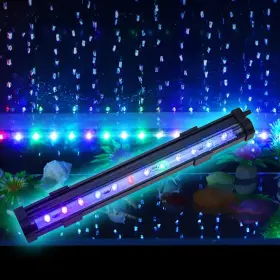 Pulaco 445008735708 2 Watt Aquarium Fish Tank Air Stone With Automatic Color Changing Led Lig