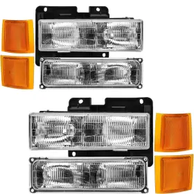 Reinko B0cqccf4nl Headlight Assembly Compatible 1994-1998 Obs Chevy Silverado C/k Series Reinko B0cqccf4nl Headlight Assembly Compatible 1994-1998 Obs Chevy Silverado C/k Series