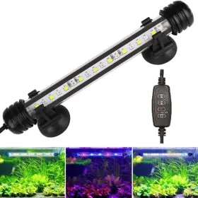Reirqie 488451158831 Submersible Aquarium Light Underwater Fish Tank With Timer Auto On/off