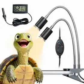 Rugomcub B0g4zs4m3v Reptile Heat Lamp Bundle With Dual Uvb/uva Lighting Timer &