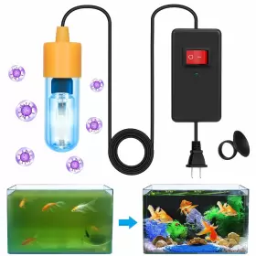 Rutloy 705735198373 Mini 3w Uv Aquarium Clean Light Algae Removal Fish Tank Led Aquar