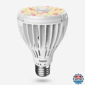 Sansi B0d2hk8756 250w Equivalent Led Grow Light Bulb Par25 30w 5000k 660nm Full Spectrum