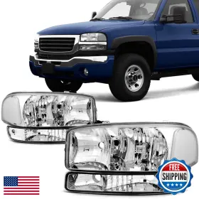 Scitoo B0924gzlwn Headlight Assembly Fits For Gmc Sierra 1500 1999-2006for 2500