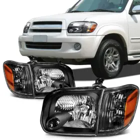 Scitoo B0925j82ky Headlight Assembly Fits For Toyota Sequoia 2005-2007for Tundra
