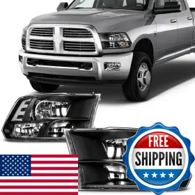 Scitoo B0dhzy9rzt Headlights For 2009 2010 Dodge Ram 1500 2010-2018 2500
