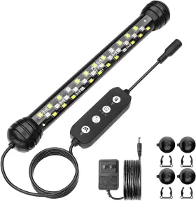 Seaoura 445024552563 Led Aquarium Light With Timer Submersible Plant Fish Ta