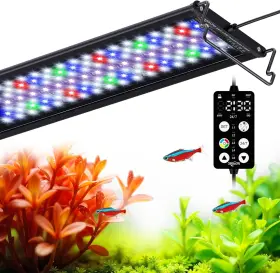Seaoura Sr-657 Aquarium Plant Light 24/7 Programmable Power-off Memory 7-row Led 18-24in Sea