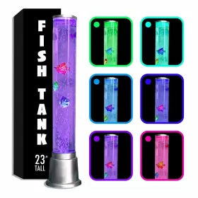 Shop Lc Delivering Joy 3263640 Electric Fake Fish Tank Aquarium Lamp With 6 Led Glowing Colors Chang
