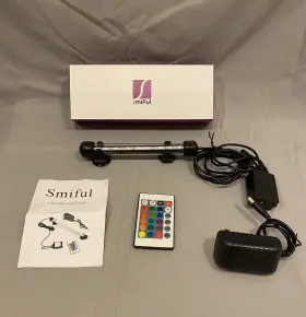 Smiful Sf00198 Led Fish Tank Light Remote Control Waterproof Full Spectrum 18cm