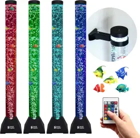 Special Supplies 313024256262 Aquarium Sensory Fish Bubble Light Tube With 16 Led Color Chang