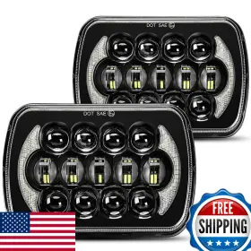 Spl B073qr6bvc Dot Approved 105w Brightest Black 5x7 7x6 Projector Led Headlights
