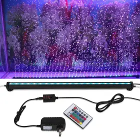 Szminiled 889284465316 Submersible Aquarium Light Fish Tank With Air Bubble Hole Rgb Color C