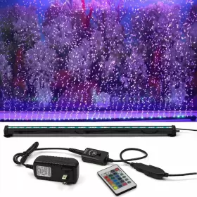 Szminiled Lfia100 Submersible Aquarium Light Fish Tank With Air Bubble Hole Rgb Color C