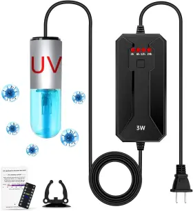 Taishan 744759931832 Aquarium Clean Light 3w Mini Algae Removal With Timer Wat