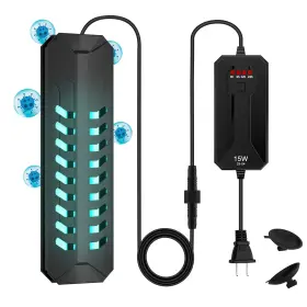 Taishan 785382436158 Aquarium Clean Light 15 W Submersible With Timer Double Tube