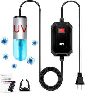 Taishan Zy-uv-3w Aquarium Clean Light 3w Mini Algae Removal With Timer Wat