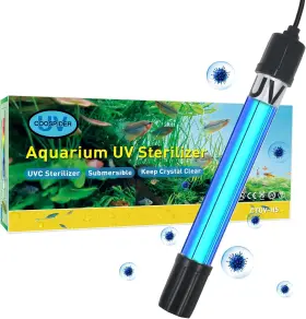 Tararium Htuv-3 Aquarium Light 5w For 20-75 Gallon Submersible Clean Green Lamp Ctuv-h6f/ctuv