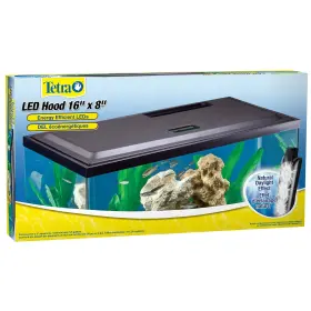 Tetra Nv33147 Led Hood Cotton 16 Inches By 8 Low-profile Aquarium With