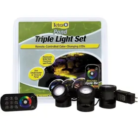 Tetra Pond 046798197638 Tetrapond Remote-controlled Color Changing Triple Led Light Set
