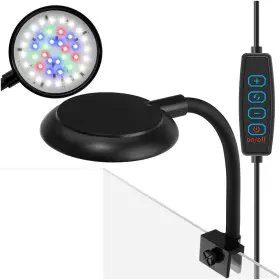 Tigerily 1-dtmul Mini Clip On Aquarium Light 7w Dimmable Small Fish Tank Usb Moving Lamp Wi