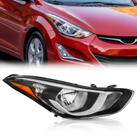 Todo B0ct2w7fyb Headlight Assembly Compatible Hyundai Elantra Passenger 2014-2016 Right