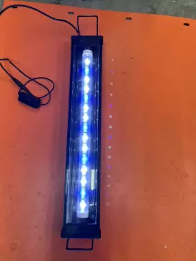 Top Fin 5230379 20 Inch Blue White 2-color Led Light 10 Gallon Aquarium Fish Tank Open Box