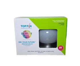 Top Fin 5326604 Colorflow Led Aquarium Aeration Bubble Globe Decor 7 Color Light New