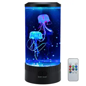 Toubik Jfl-001 Jellyfish Lamp Led Mood Night Light With 7 Color Changing Remote Control Lar