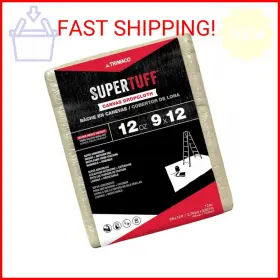 Trimaco Inc 51201 Supertuff 12 Oz Thick Premium Weight Canvas Drop Cloth 9-feet X 12-feet