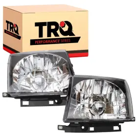 Trq B09ndx274l 2 Piece Headlight Assembly Set Performance Halogen Black Bezel Driver