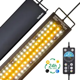 Uelfbaby 792671382393 Super Bright Led Aquarium Light 24/7 Mode 24w For 18 Inch -24 Fish Tank 10/15/20
