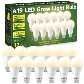 Unilampro B0cwnpmv3q Full Spectrum A19 Led Grow Light Bulbs 9w 100w Eq For Indoor Plants 1