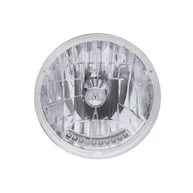 United Pacific 072017501313 7-inch Halogen Crystal Headlight With 10 Amber Led Position Light