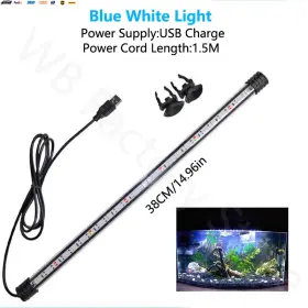 Usa-viralfinds 445050774793 2024 18-48cm Usb Aquarium Light Led Waterproof Fish Tank Clip Underwater D