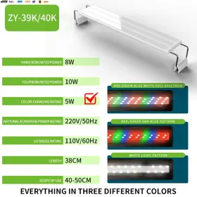 Usa-viralfinds 705353391217 20cm 60cm Super Slim Leds Aquarium Lighting Aquatic Plant Light Extensible Water