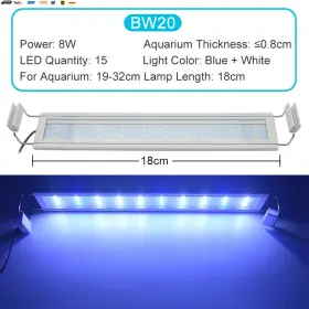 Usa-viralfinds 711181295627 Aquarium Led Light Super Slim Fish Tank Aquatic Plant Grow Lighting Waterproof B