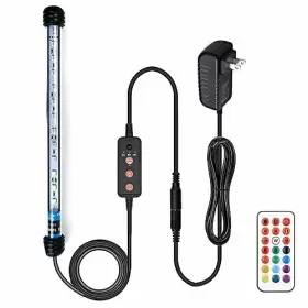 Varmhus 791809187473 Submersible Led Aquarium Light Fish Tank With 3 Stage Timer Auto T