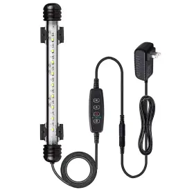 Varmhus 791809187770 Submersible Led Aquarium Light Fish Tank With Timer Auto On/off Dimming