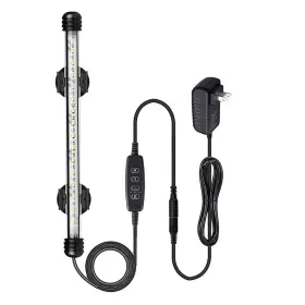 Varmhus 791809187787 Submersible Led Aquarium Light Fish Tank With Timer Auto On/off