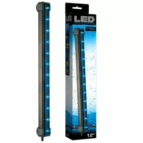 Viaaqua Led-as-12b 12 Inch Aquarium Submersible Rgb Color Led Bubble Airstone Underwater Light Blue