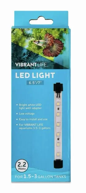 Vibrant Life 194346422395 Led Light 6.5 Inch /7 For 1.5-3 Gallon Tanks