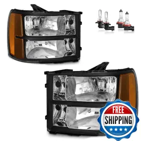 Vizotae B0dzxjphxr Headlights For 2007-2013 Gmc Sierra 1500/2007-2014 2500 Hd 3500 Vizotae B0dzxjphxr Headlights For 2007-2013 Gmc Sierra 1500/2007-2014 2500 Hd 3500