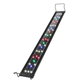 Waterrebirth 707772314471 Ultra-slim Full Spectrum Led Aquarium Light Adjustable Brackets 800lm 20w For